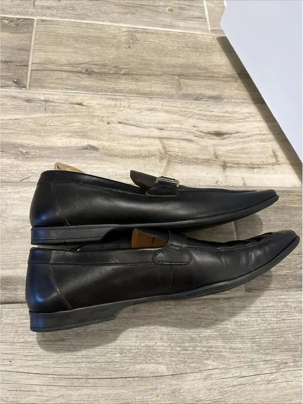 Magnanni Lino Buckle Loafers – Men’s Size 11.5 Black Leather , Made In SPAIN Magnanni \ main image 2